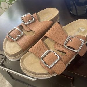 J/SLIDES buckle strap sandals
